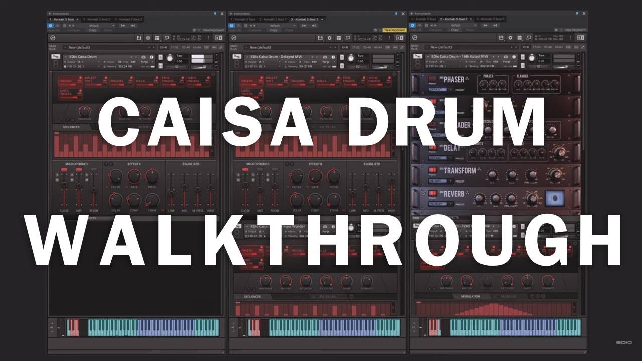 8Dio Caisa Drum Live Play Walkthrough