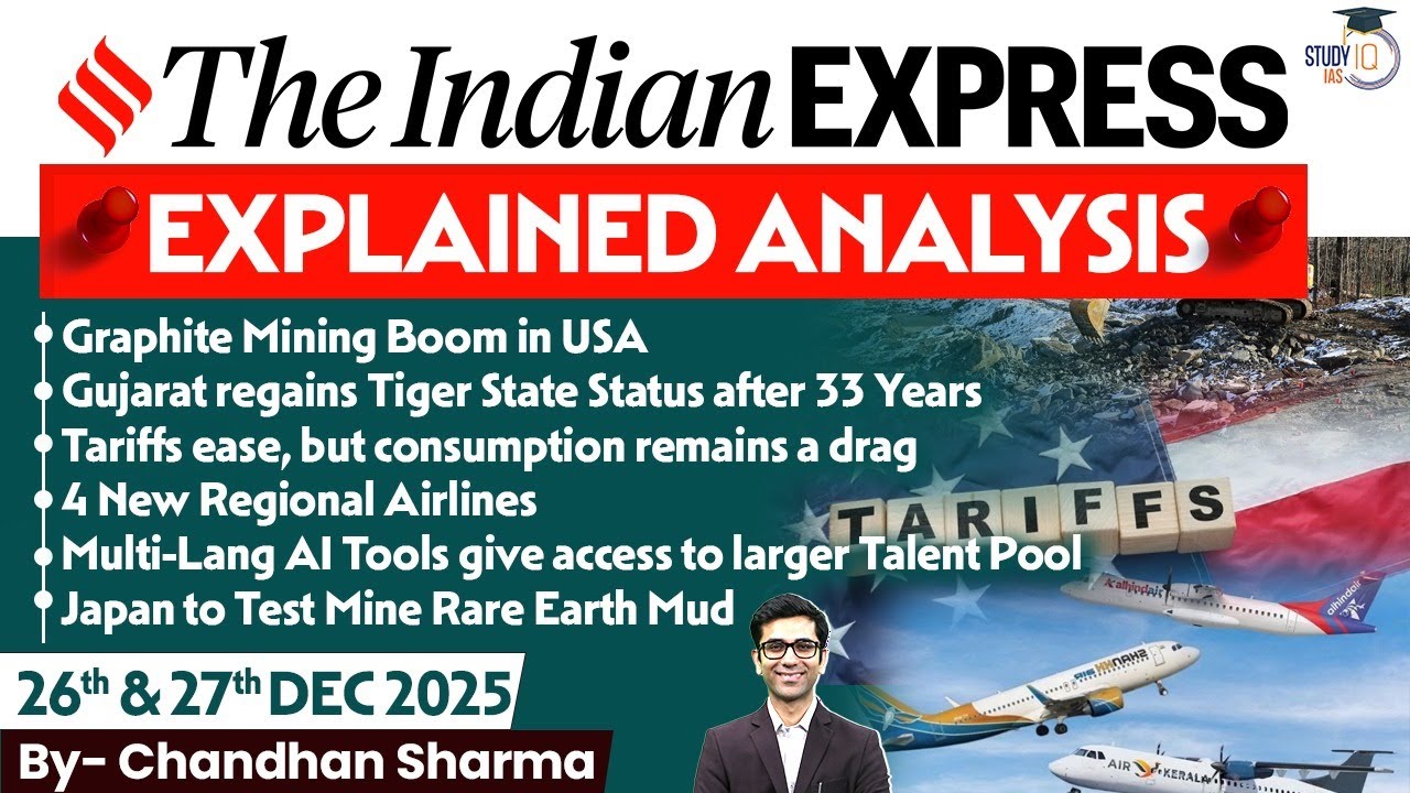 Indian Express Analysis | 26th and 27th December 2025 | The Indian Express Newspaper Analysis