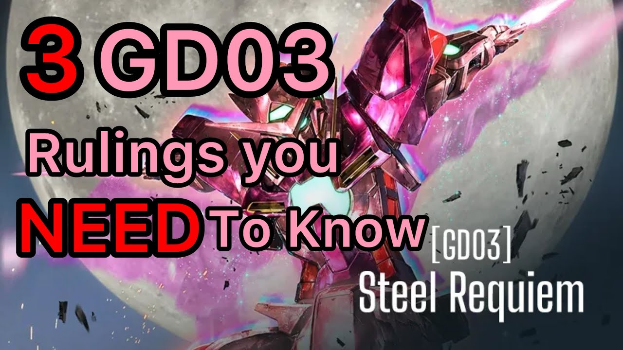 3 правила GD03, которые вам ОБЯЗАТЕЛЬНО нужно знать для Gundam TCG