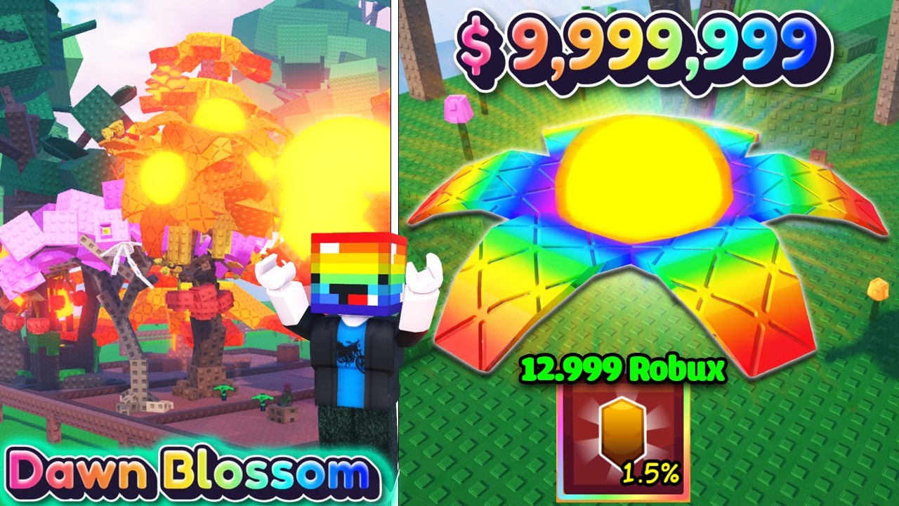 (Roblox) T GAMING PAY TO WIN 12.999 ROBUX TRỒNG CÂY DAWN BLOSSOM SIÊU HIẾM TRONG GARDEN HORIZONS