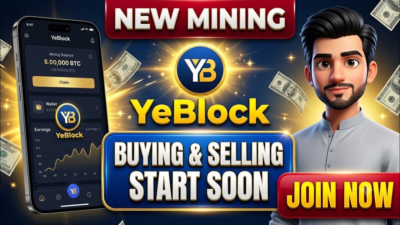 YeBlock New Mining App | YeBlock P2P Start Soon | Buying Selling Start Soon