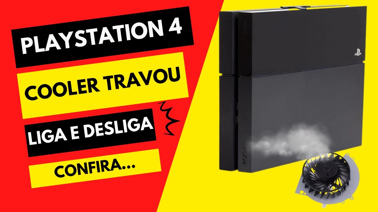 PS4 cooler TRAVADO + LIMPEZA