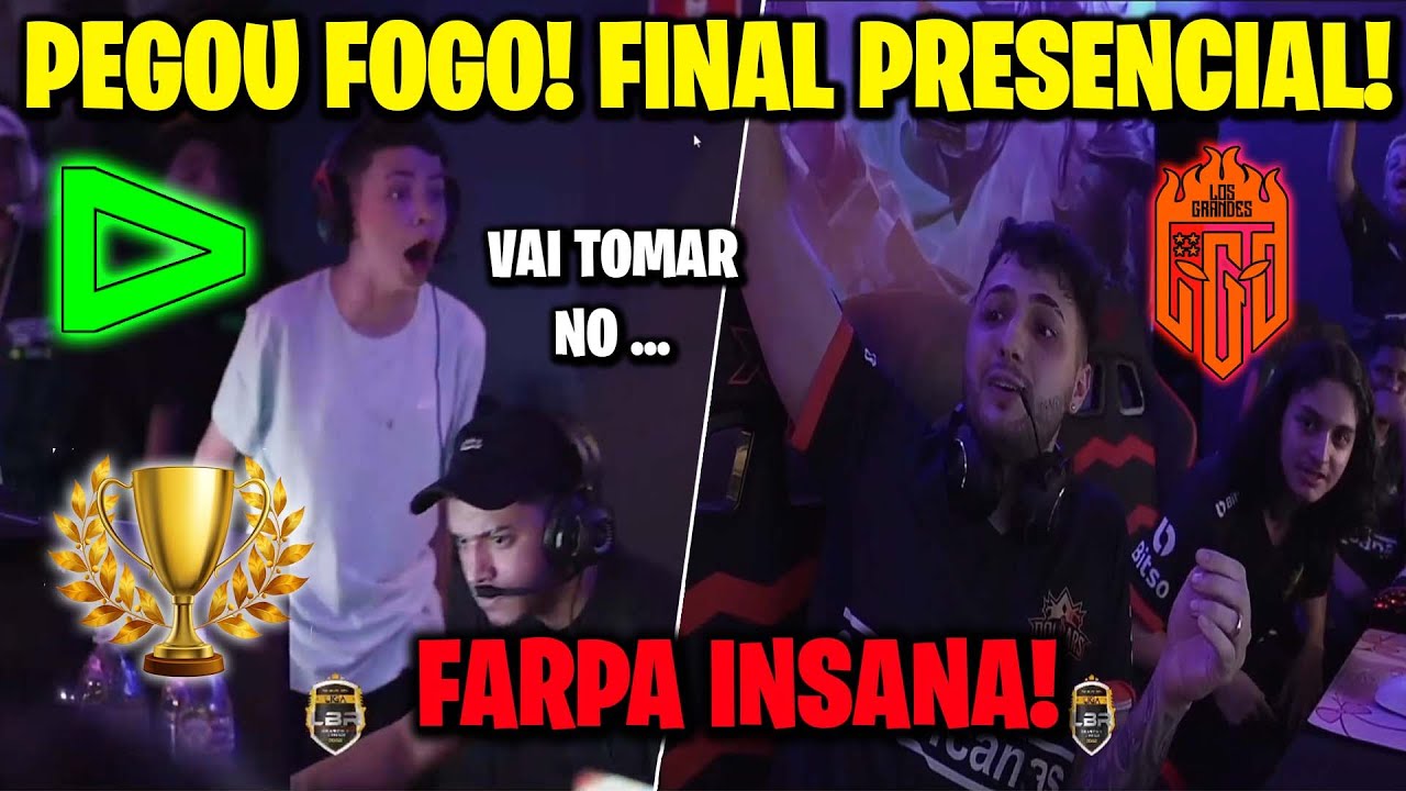 LOUD É CAMPEÃ DA LIGA LBR PRESENCIAL FARPOU GERAL! MITO MVP - LOUD x LOS GRANDES  MUITAS FARPAS!