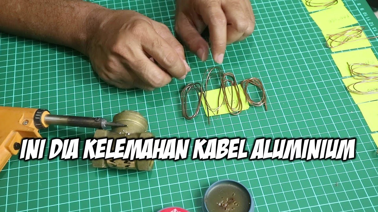 Menguji beberapa kabel tembaga dan aluminium