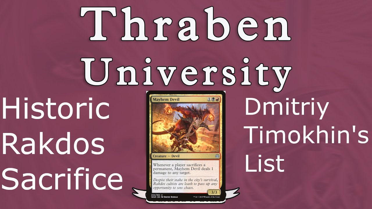 I'll Steal Your Creatures, And Kill 'em!  Historic Rakdos Sacrifice