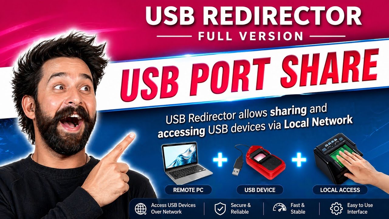 USB Redirector Download & Install | USB Port Share Full Tutorial 2025