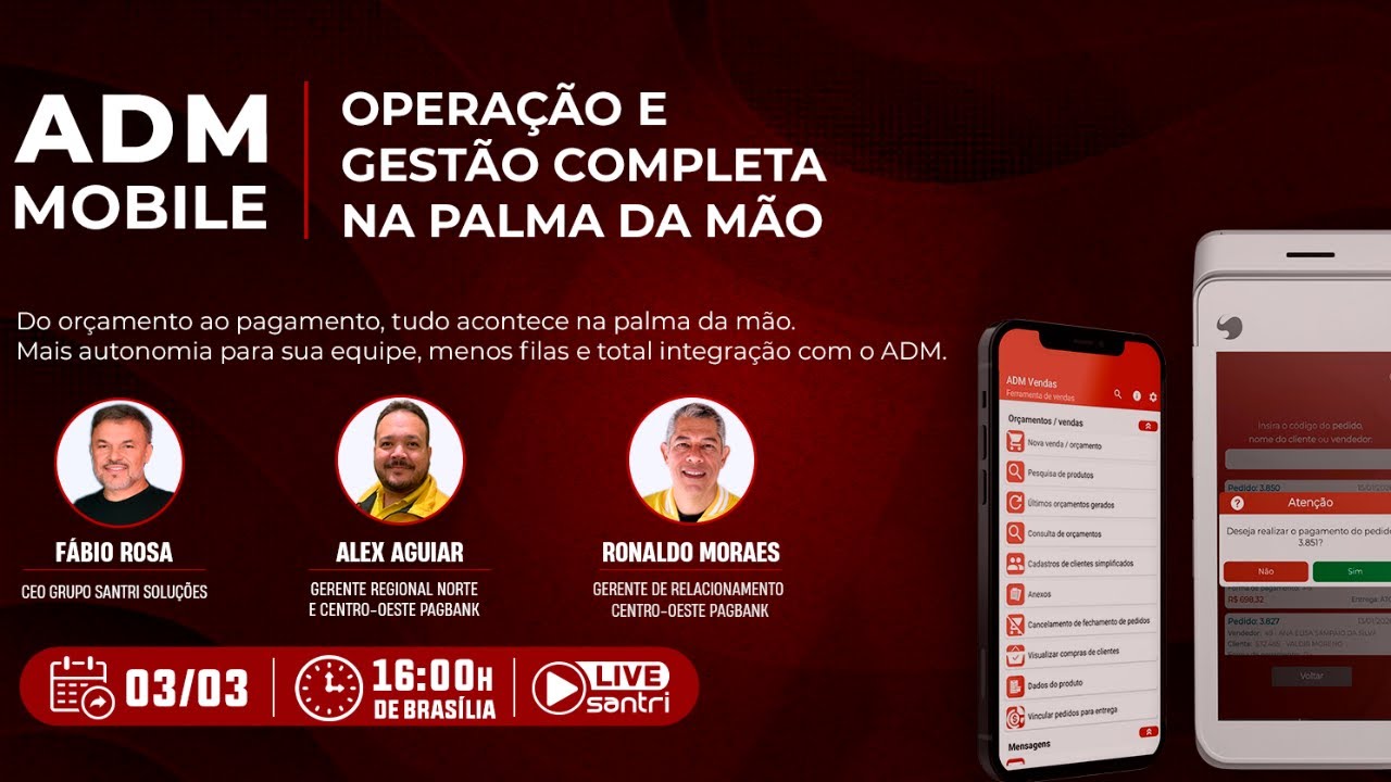 ADM MOBILE | Operação e Gestão Completa na Palma da Mão - Live Santri
