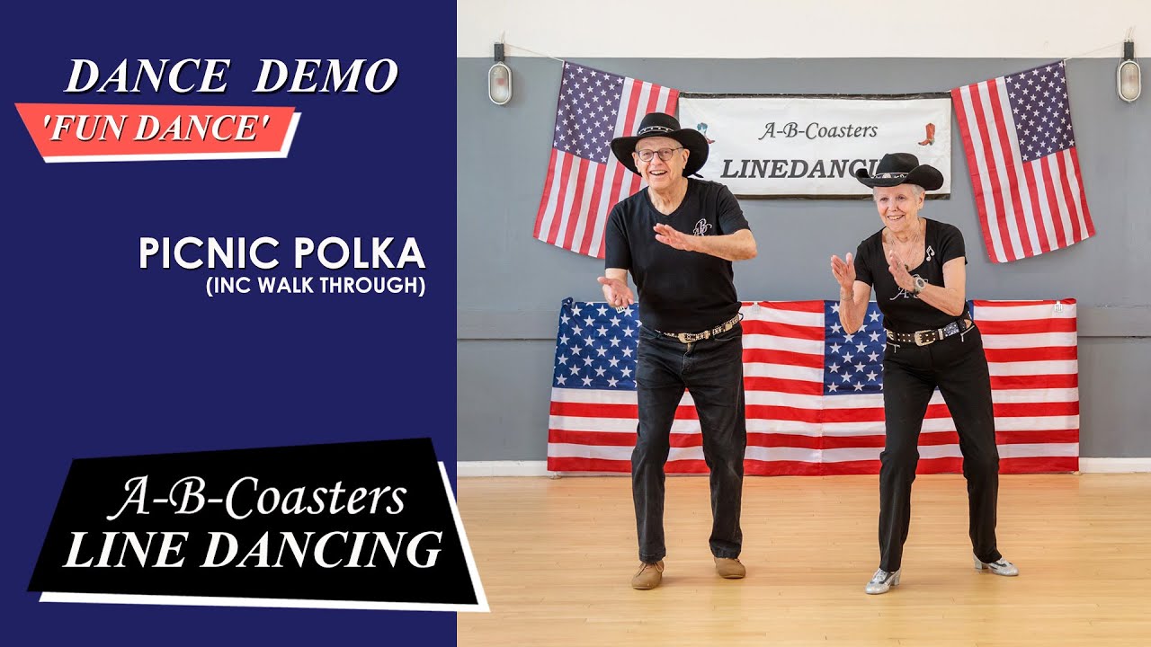 PICNIC POLKA - Line Dance Demo & Walk Through