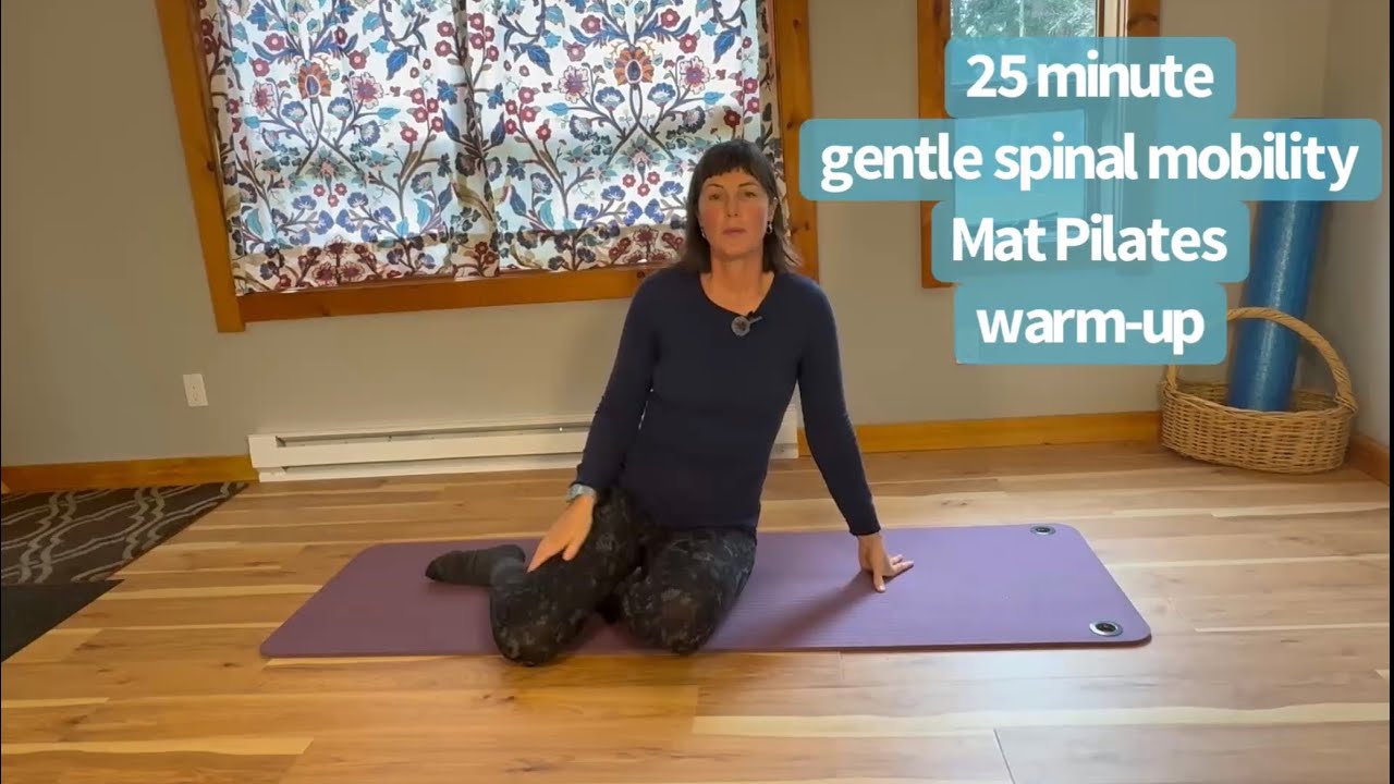 Gentle spinal mobility mat Pilates  