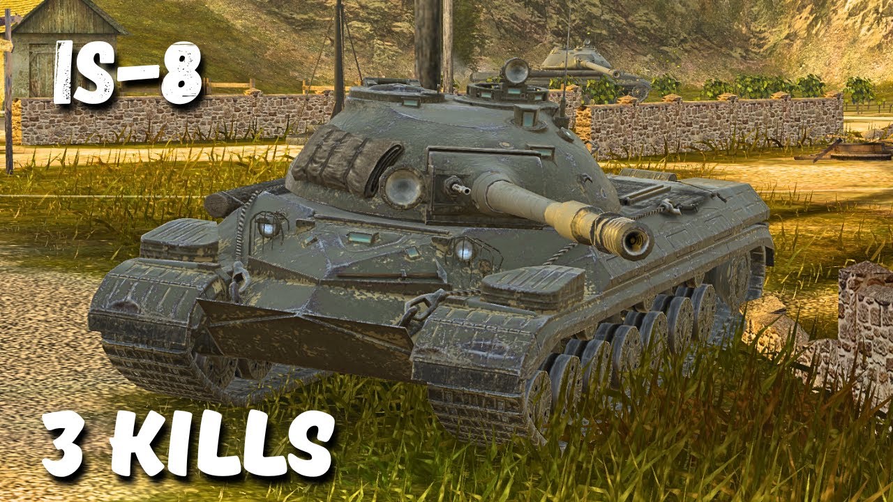 IS-8 - 3 KILLS | 5,6 K Damage, WoT Blitz Replay
