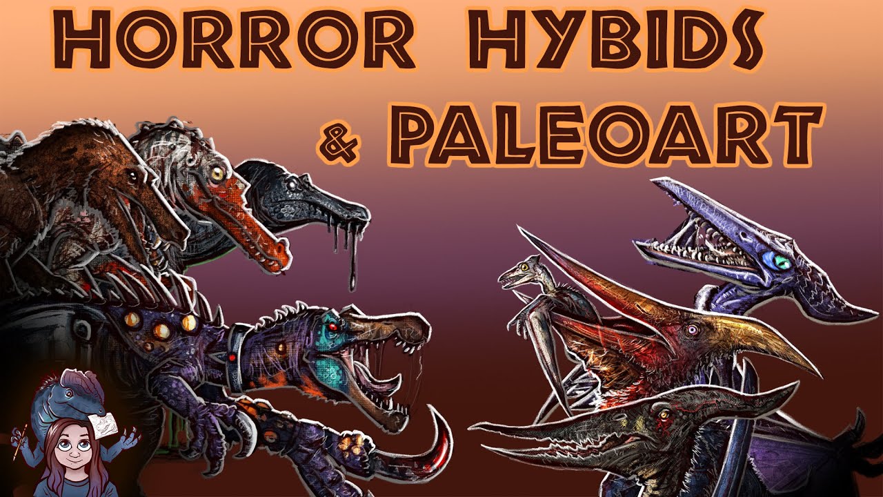 Horror Paleoart | Pteranodon and Baryonyx | Memory and Hybrids and Horror Archetypes | Speedpaint