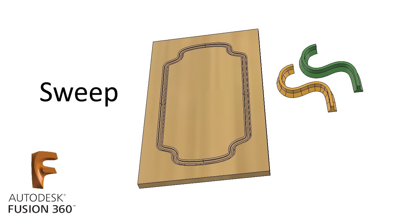 A.16.  Sweep  practice  in Fusion 360 / Кухонный фасад во Fusion 360.