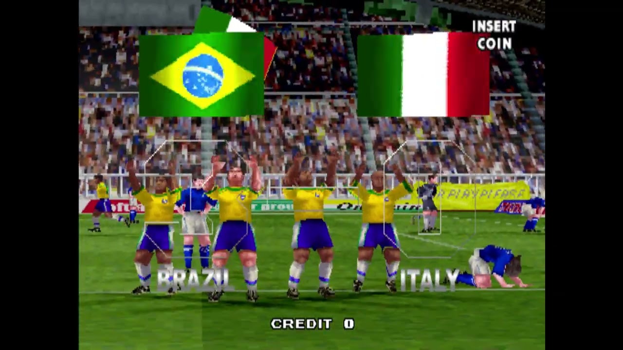 4   BRAZIL   -   ITALY   4   -   0   MAME   Tecmo World Cup 2000  JAPAN tecmowcm  2018
