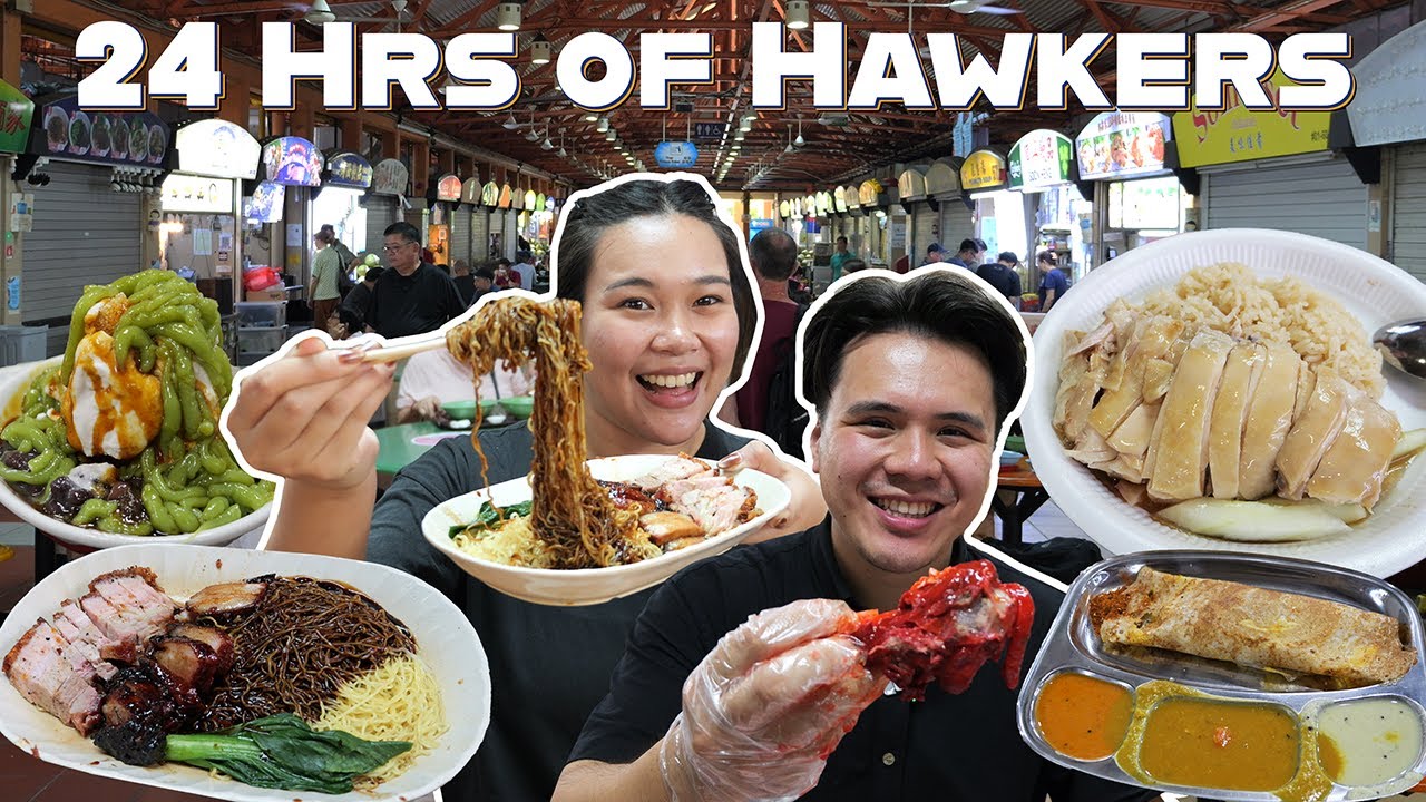 24-часовой тур уличной еды по Сингапуру HAWKER!
