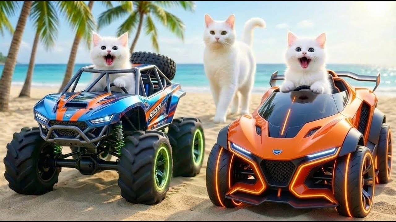 Mama Cat Trims Fur on the Farm and Makes Tiger Hat For Kittens At Home🐾🎩🐯