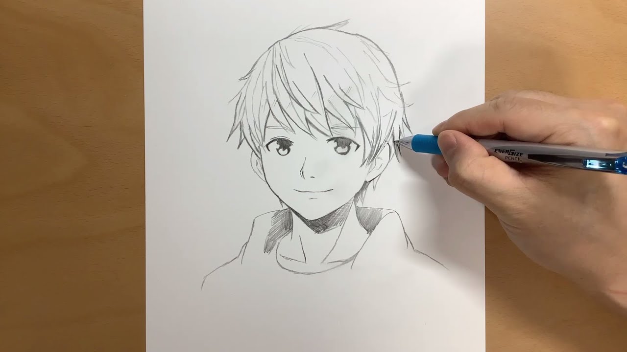 how to draw anime guy step-by-step | Easy to draw cartoon