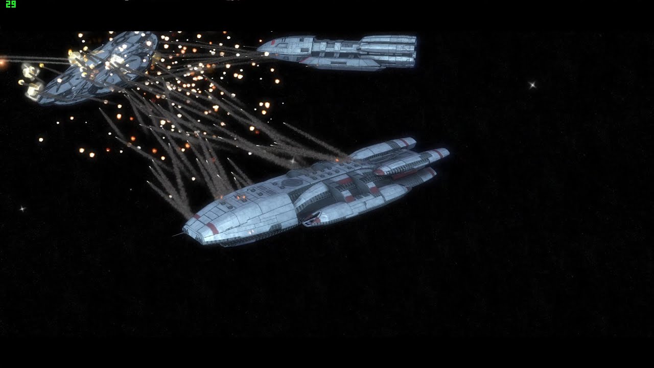 Battlestar Galactica: War of The Colonies (Star Wars Empire at War Mod) Pure Firepower!