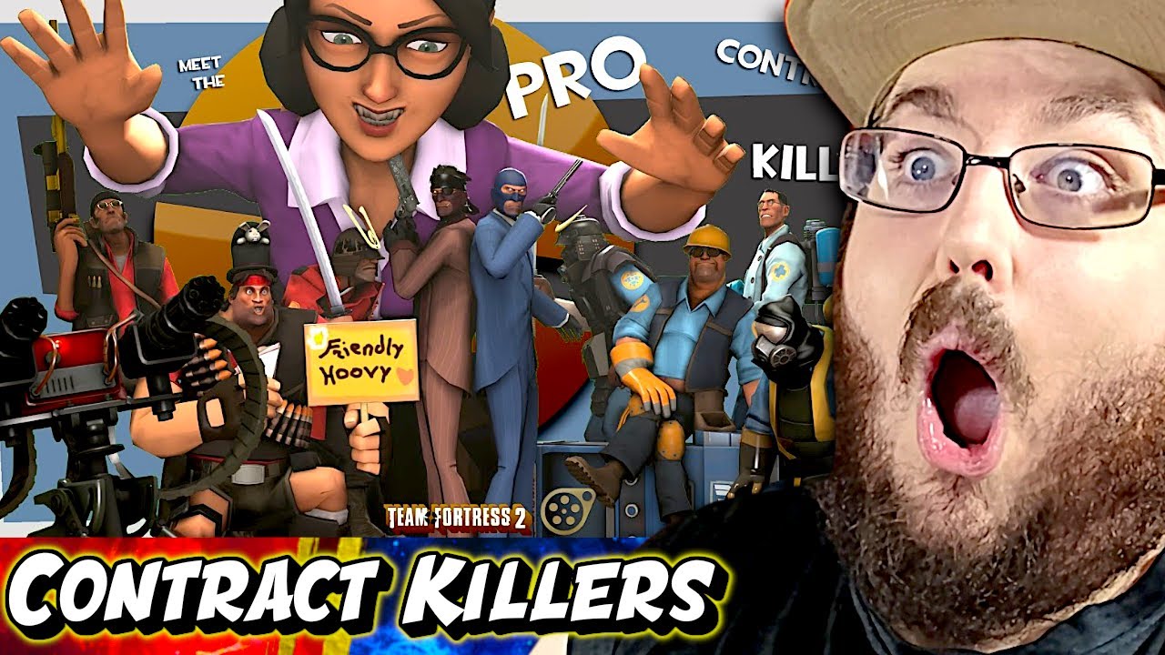 Встречайте ПРОФЕССИОНАЛЬНУЮ РЕАКЦИЮ на анимацию Contract Killers [SFM] Team Fortress 2!!!