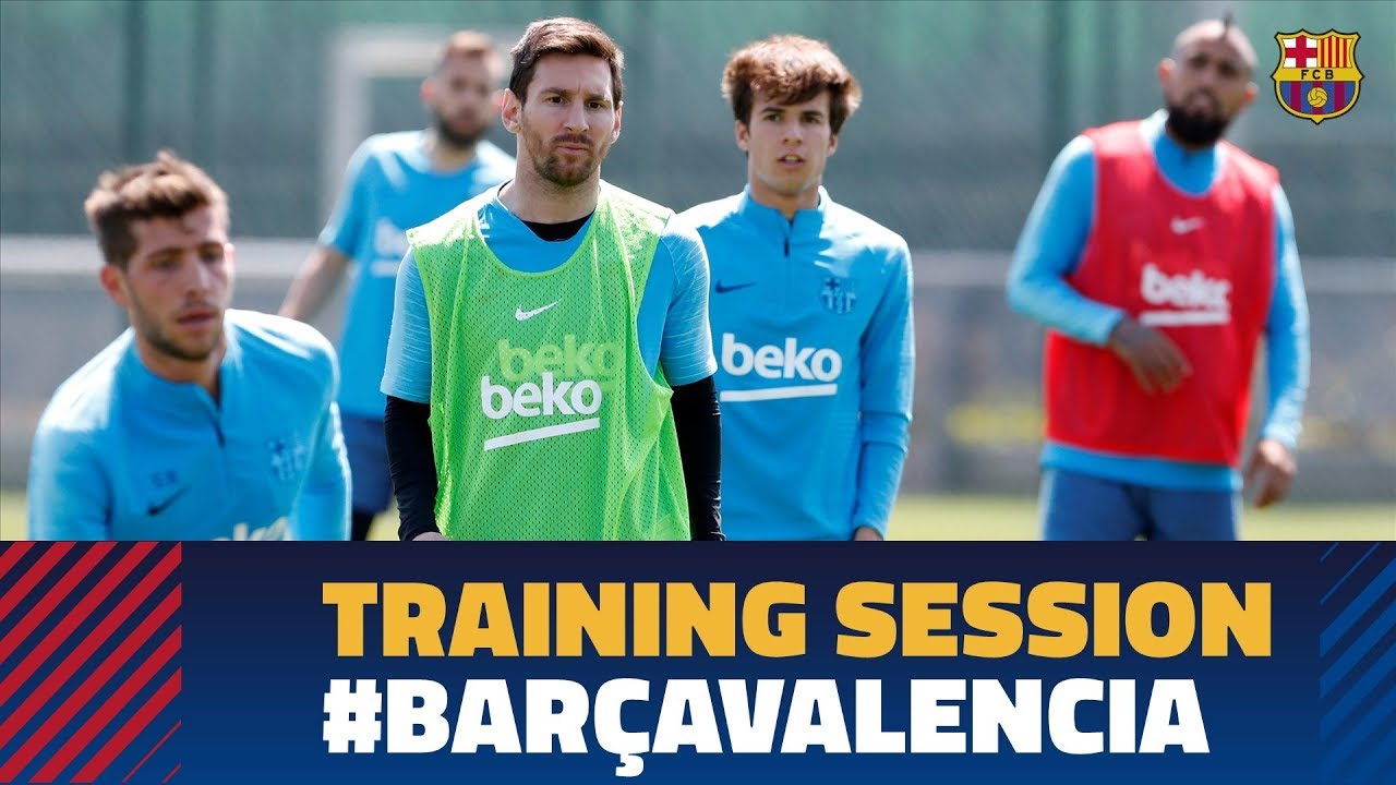 Back to work to prepare the Copa del Rey final against Valencia