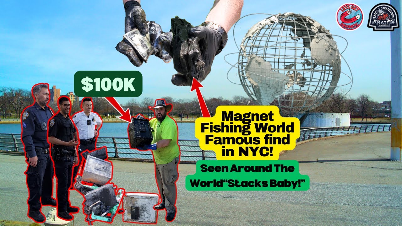 We Found Almost $100,000 In A Safe In NYC Magnet Fishing! (Original Content)