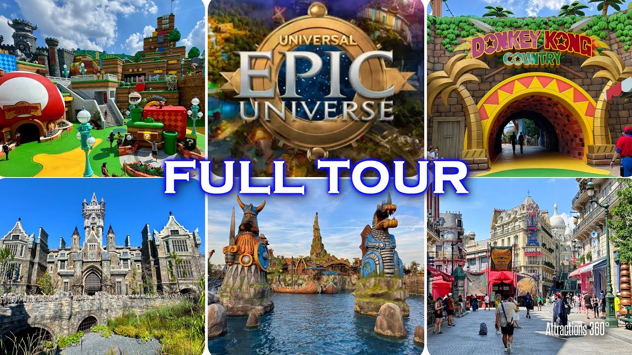 FULL Epic Universe Theme Park Tour | Exclusive Low-Crowd look at the NEWEST Universal Theme Park