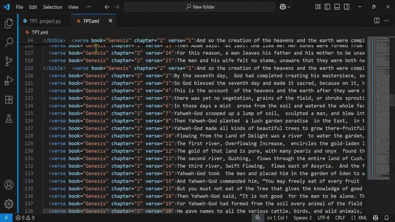 Live Tutorial: Create a Custom Holyrics Bible XML with Python and virtual studio| Step-by-Step Guide