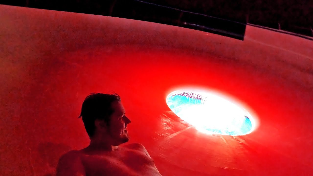 Interactive LED Bowl Waterslide - Infinity at Splashdown Poole