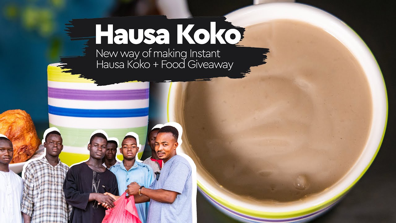 New way to Make Sweet Instant Hausa Koko + preparation of Koko dough + Food Giveaway to Students