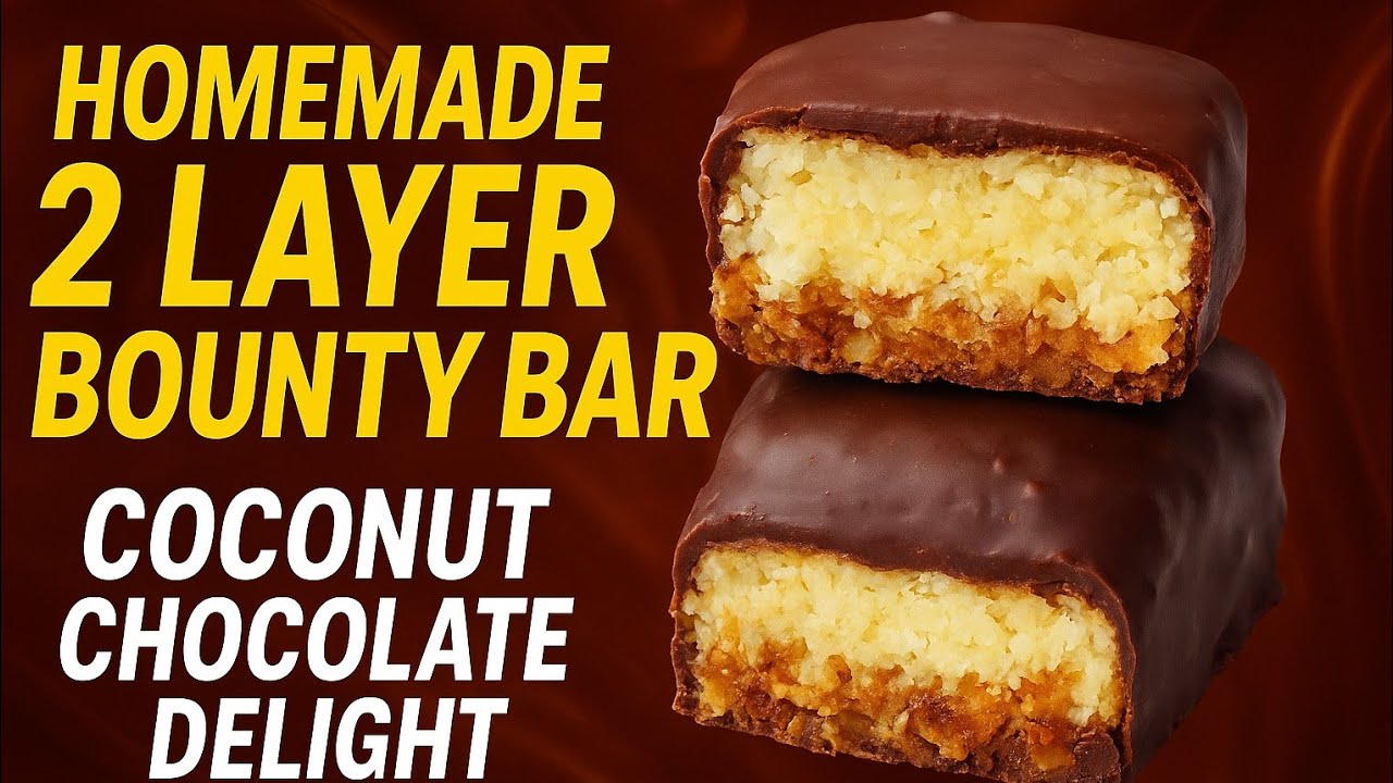 No Bake Coconut Bounty Bars | Perfect Chocolate Treat in 10 Minutes!