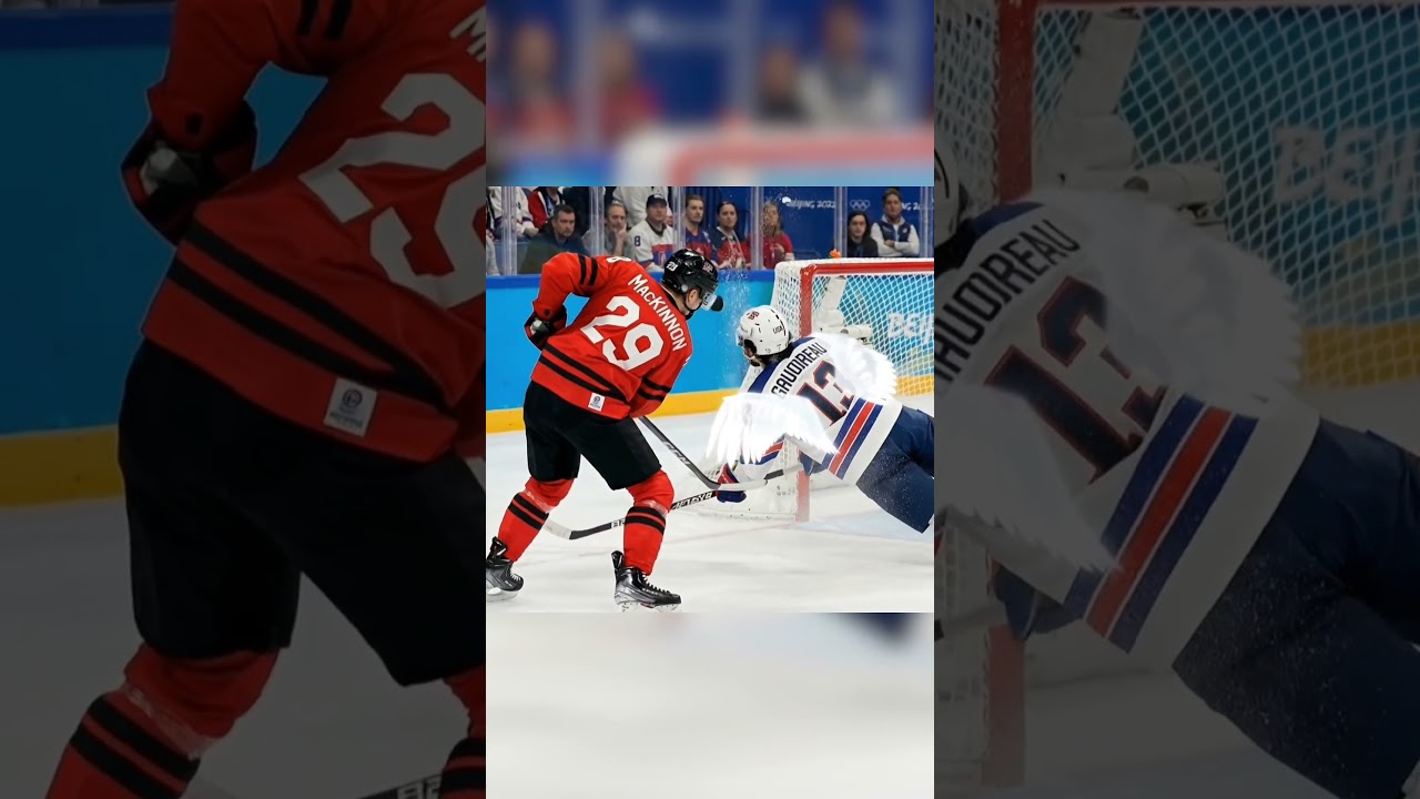 Johnny Gaudreau blocks Nate MacKinnon&rsquo;s shot!