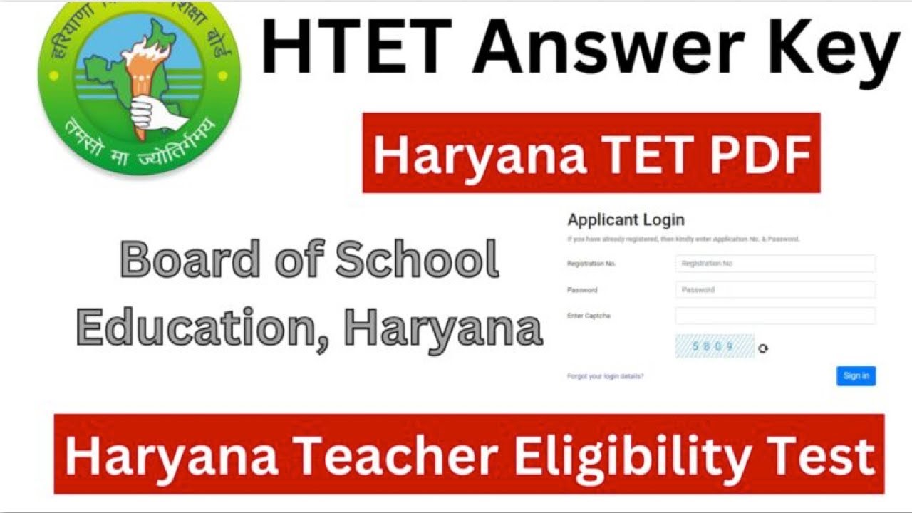 HTET Answer Key 2022