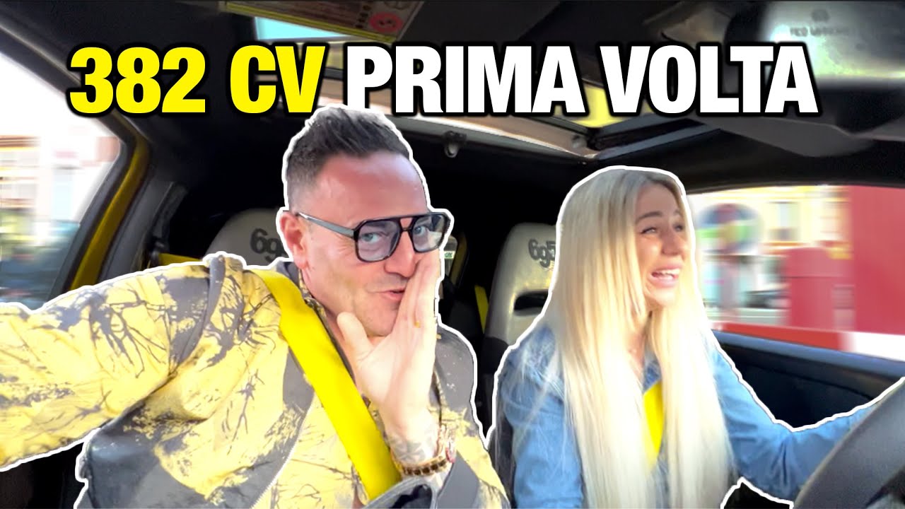 Karen guida 382 CV per la PRIMA VOLTA