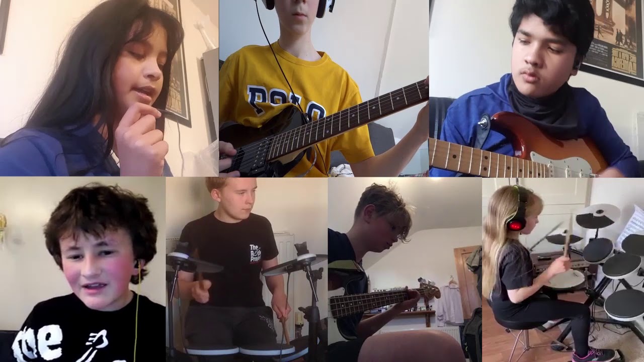 The Rock Project Virtual Senior Band. TRP Rock At Home Here We Go Again
