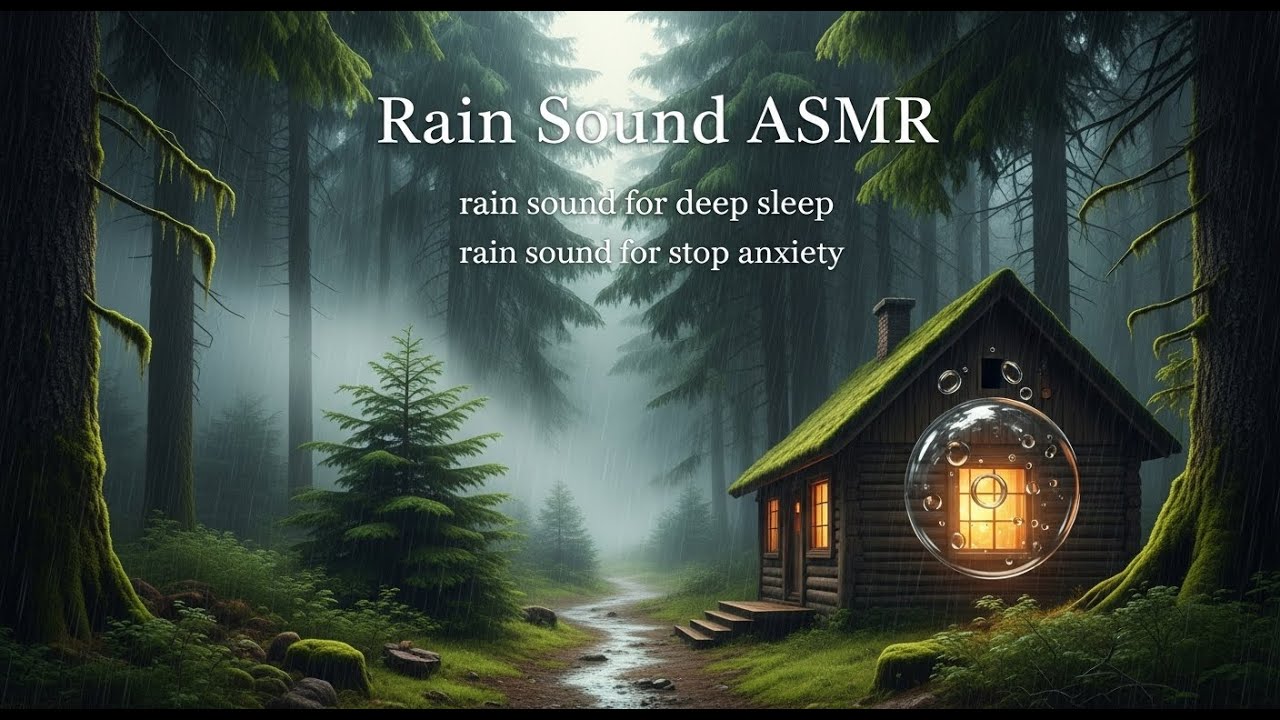 Endless Night Rain with Gentle Thunder Waves for Deep Sleep and Inner Peace for Emotional Heali