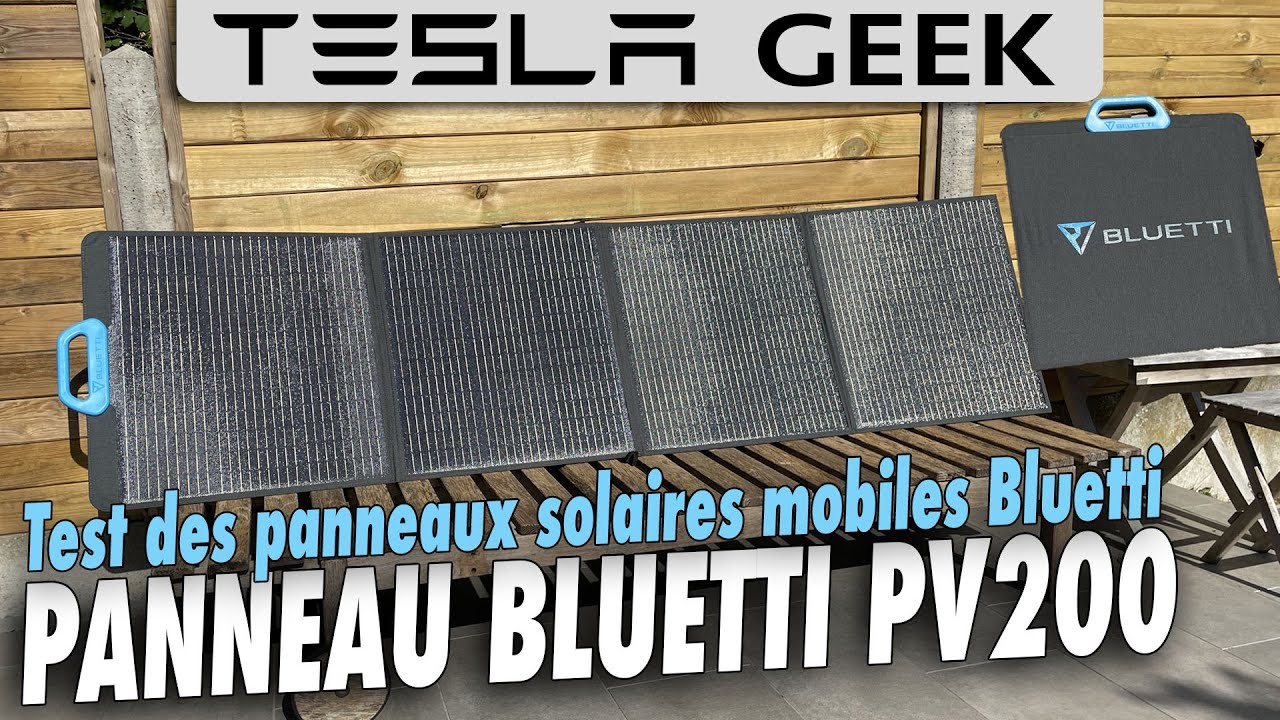 BLUETTI PV200 // Panneau solaire nomade 200W : Présentation et test complet
