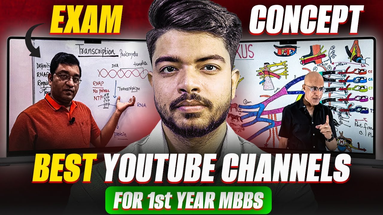 (FREE) BEST Youtube Channels For 1st Year Of MBBS 🌟Government Medical college #1styearmbbs