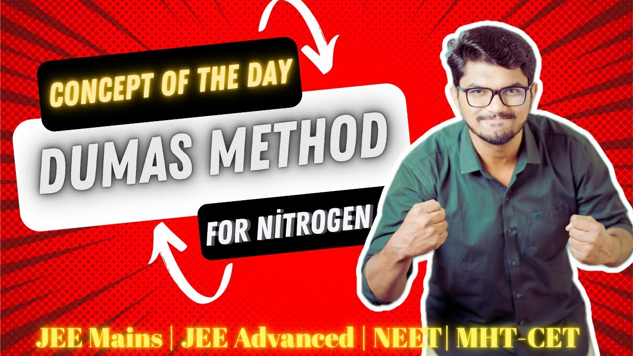 Dumas method For estimation of Nitrogen |Qualitative and Quantitative analysis #jee #neet #cet 