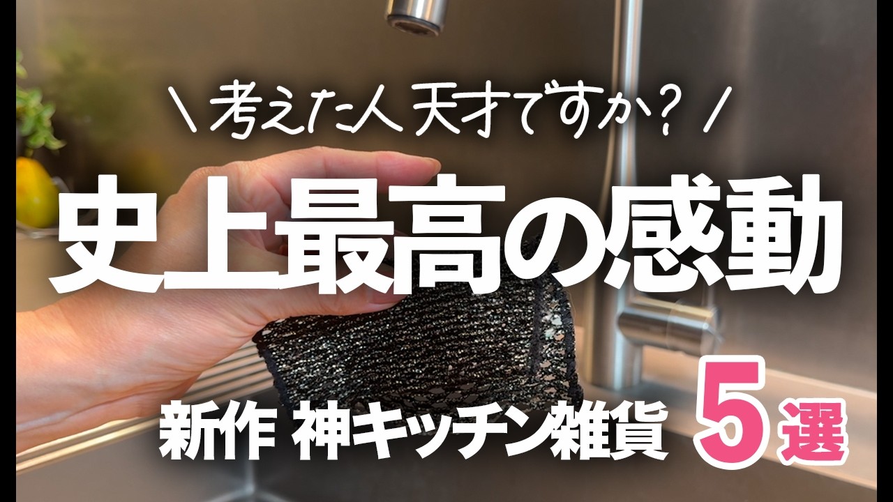 【新作が史上最高だった】この10年で1番いい…！圧倒的に綺麗になるキッチン雑貨５選/食器洗い/キッチン掃除/tidy/箒