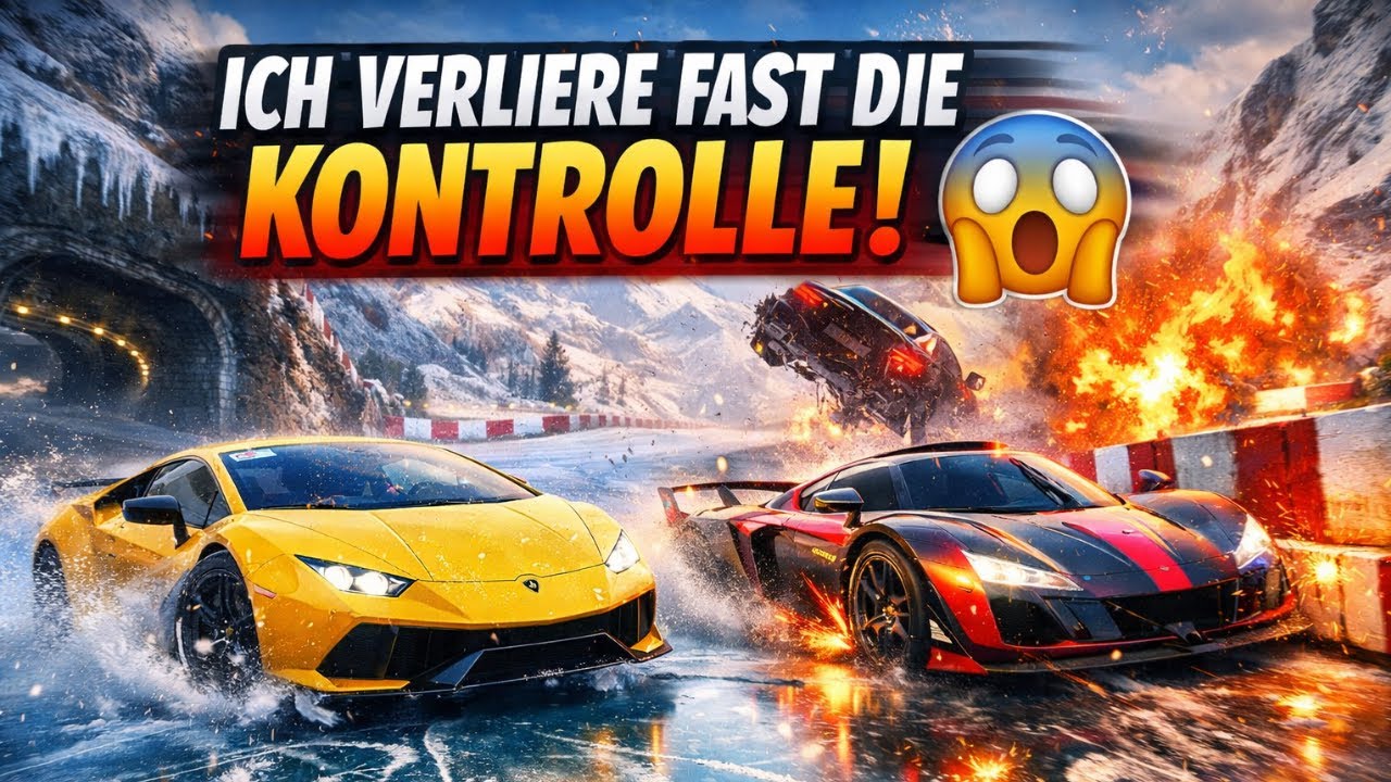 Ich fahre ein rennen auf der Eispiste - Asphalt Legends: Unite