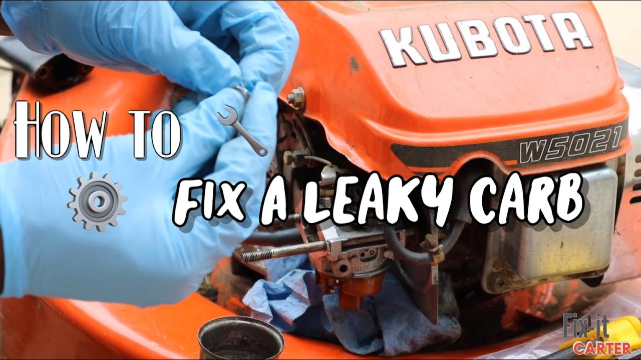 Carburetor Fix Old Kobuta W5021Mower