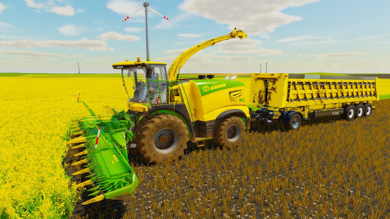FS22 CUTTING CANOLA FOR FORAGE CHALLENGE HURON COUNTY FARM