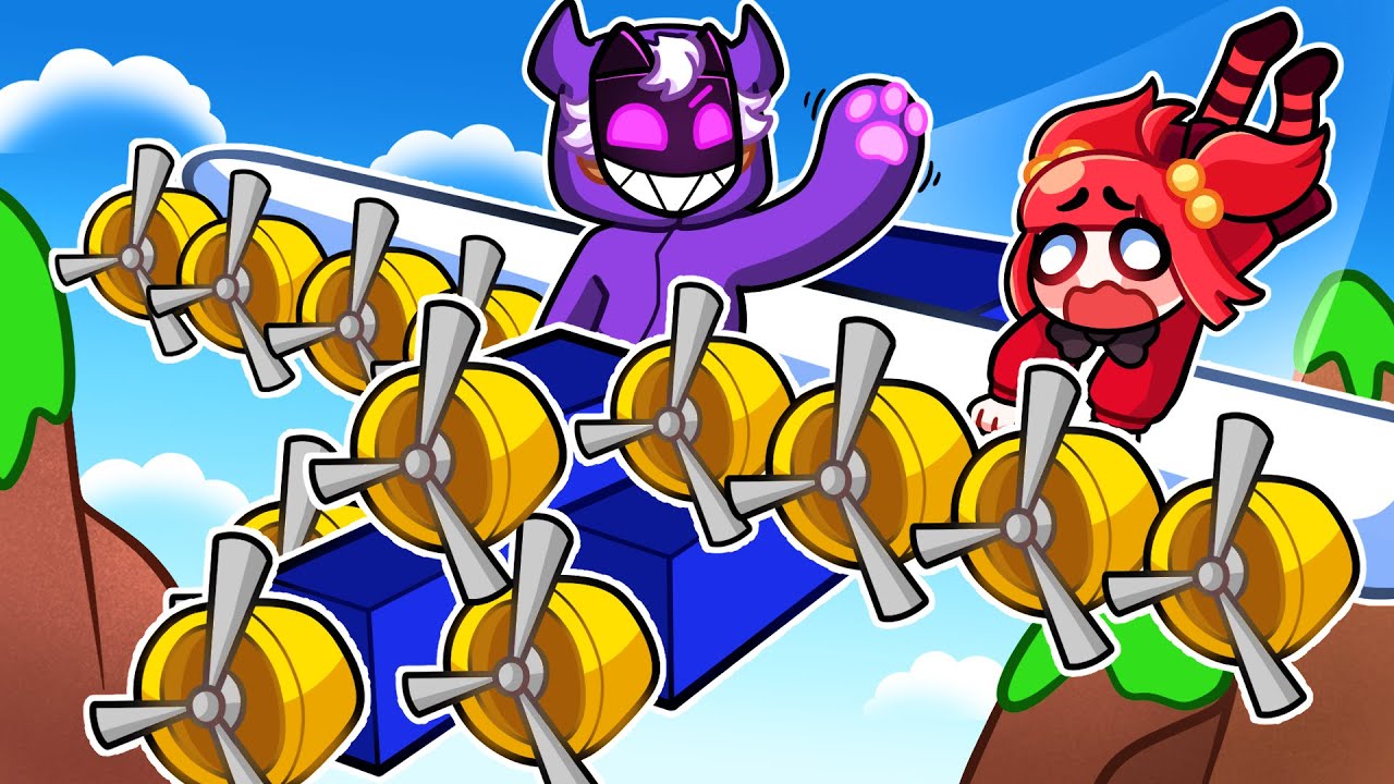 Construi o AVIÃO mais RADICAL do Build a Plane do Roblox!