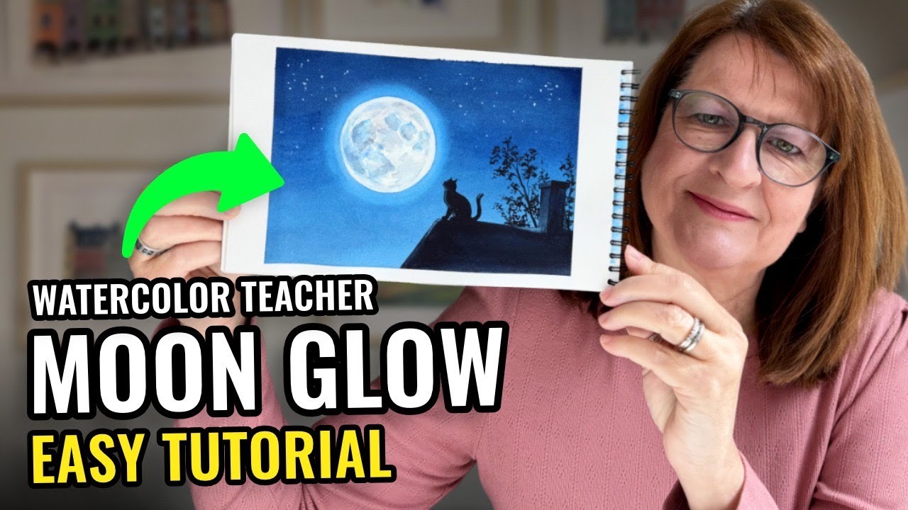 How to Paint a Glowing Moon that Actually Looks Real