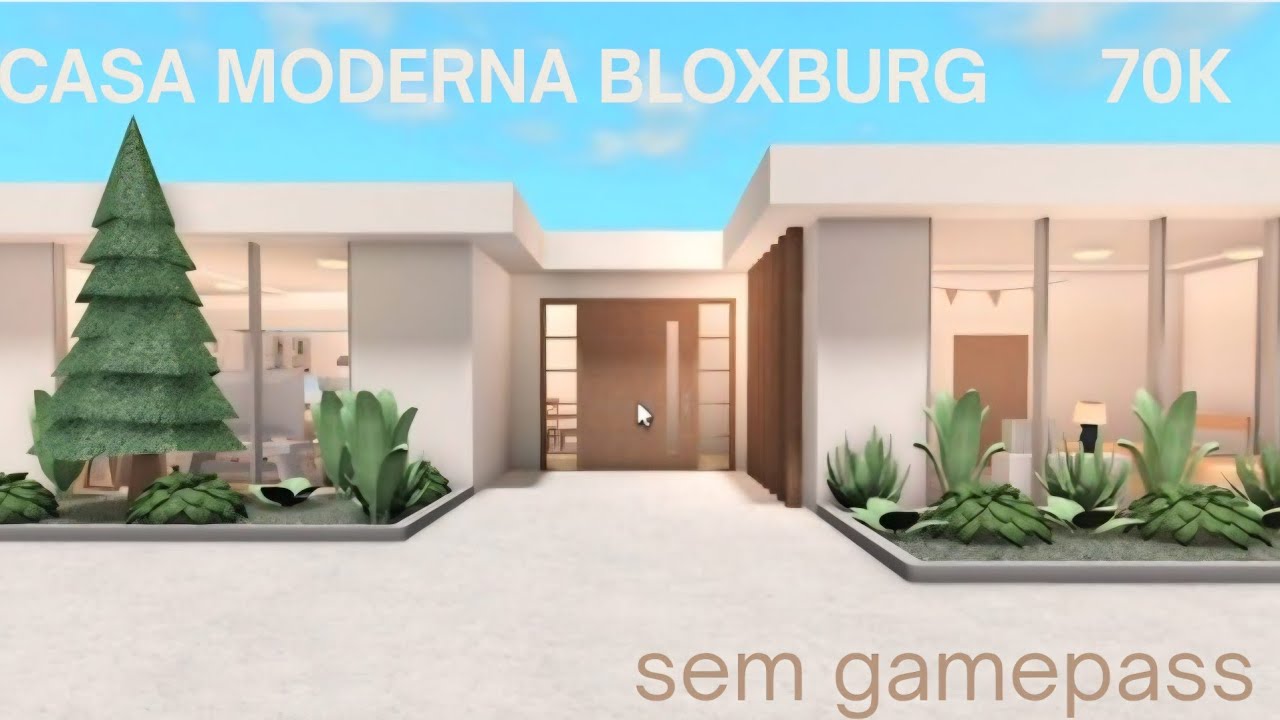 Casa moderna 70k SEM GAMEPASS bloxburg