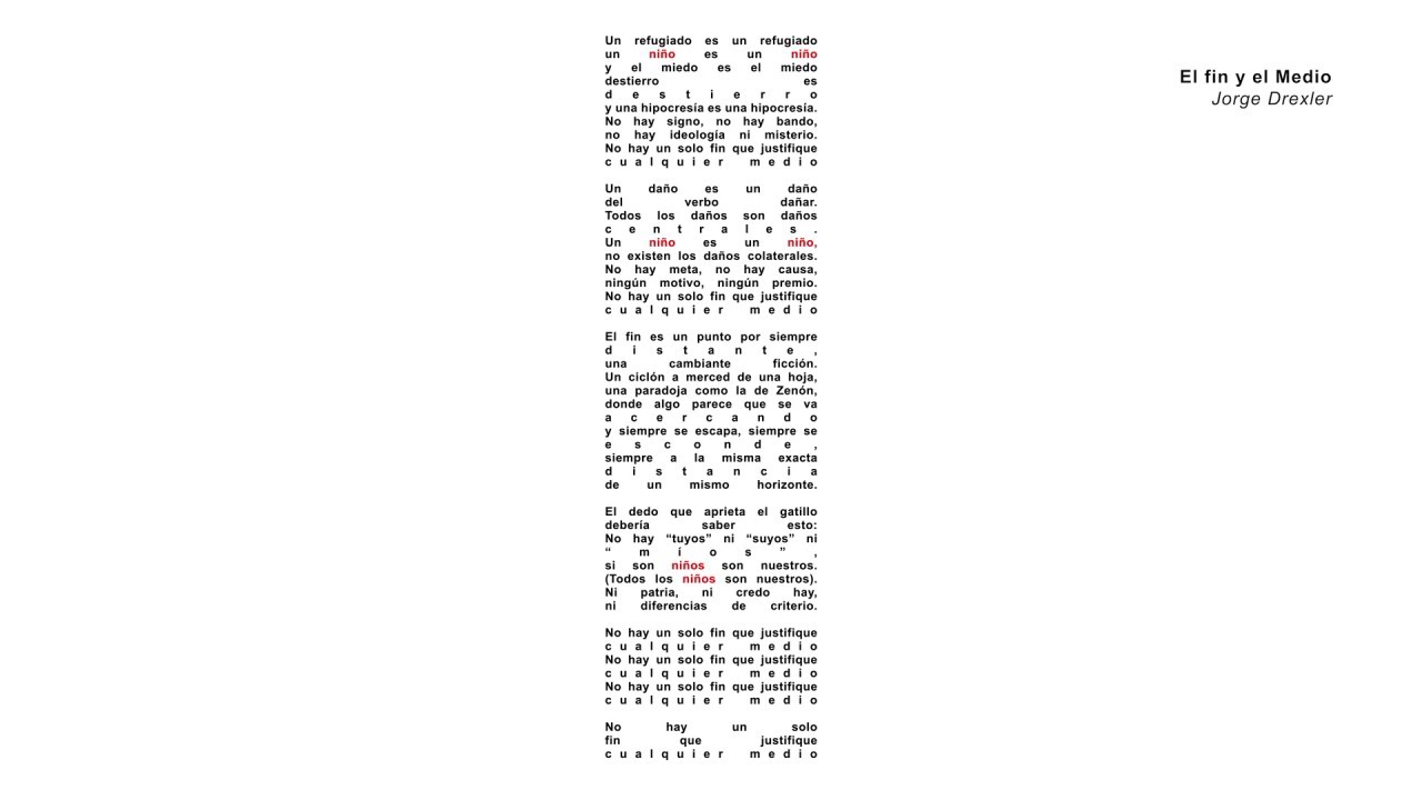 Jorge Drexler - El fin y el medio (Lyric Video)