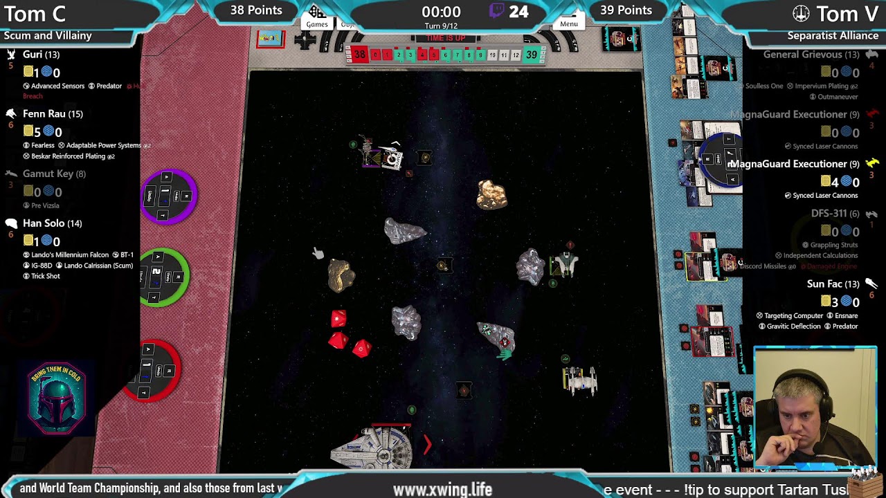 Thursday Night X-wing - Tauntaun Server - Fam Alpha Final - Scum vs Separatists