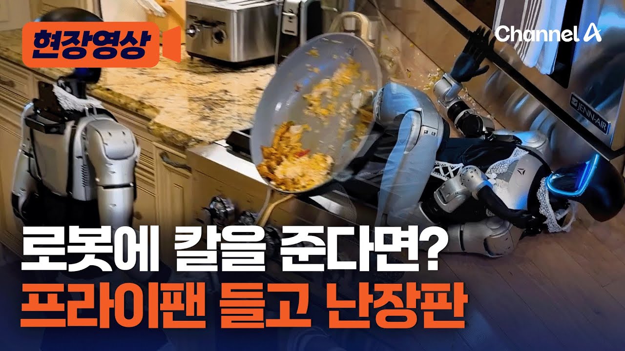 휴머노이드 로봇에 칼을 쥐어주면 생기는 일 [현장영상] / 채널A