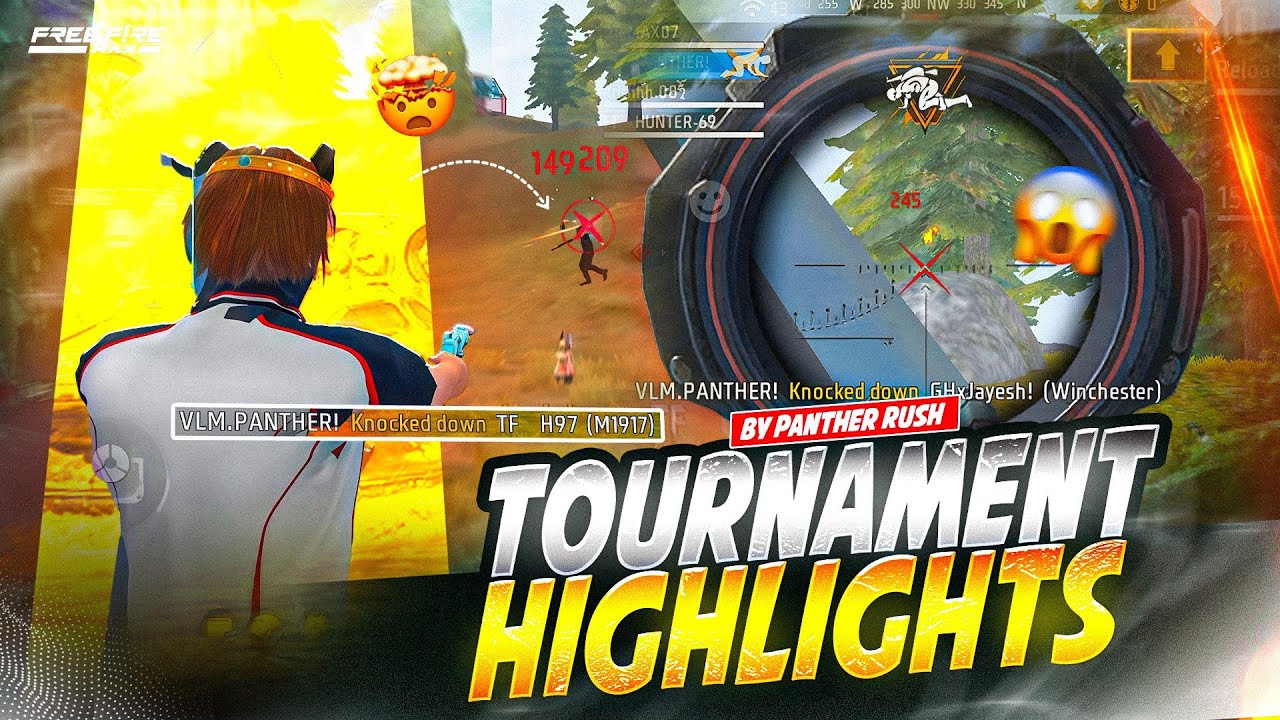 RUSHER POV🤍 || TOURNAMENT HIGHLIGHTS✨ || FREE FIRE MAX INDIA🇮🇳 || BY PANTHER RUSH🧿