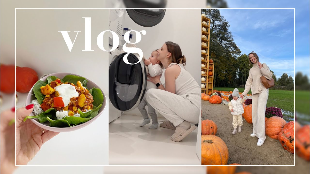 Farma dyniowa, porządki w pralni i zdrowy obiad | Weekend Vlog