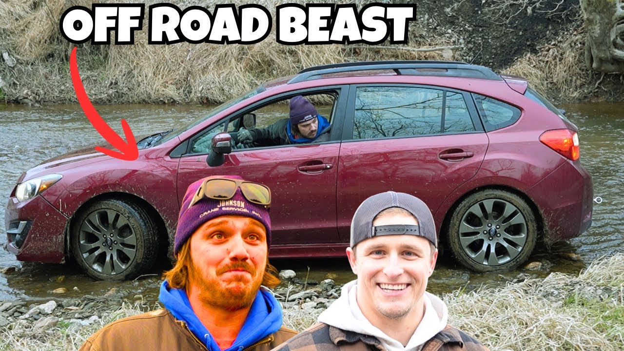 My buddies Subaru Goes Swimming In The River
